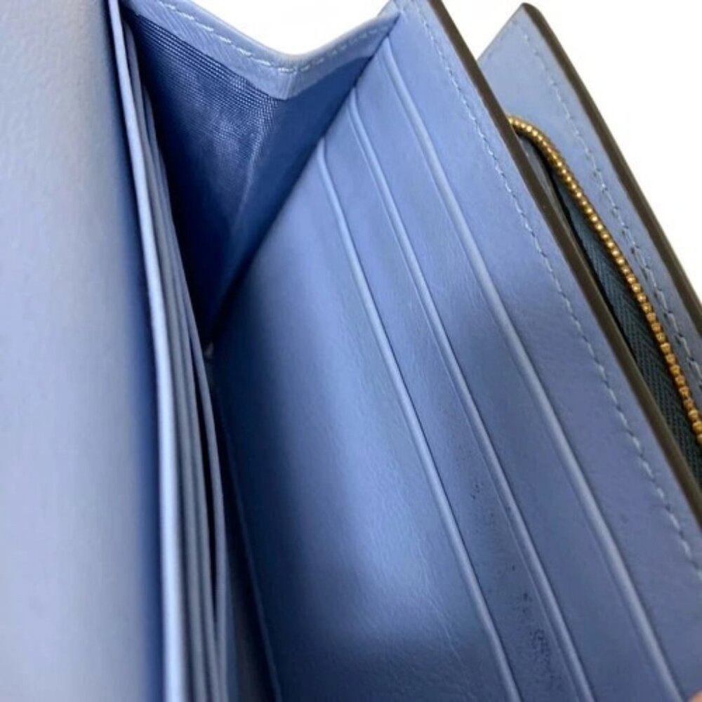 GUCCI Double G medium wallet 790062 Light Pink Dark Brown Multi Leather PVC - - Picture 6 of 10